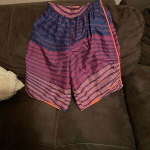 Nike Orange and Blue Athletic Shorts ( swim shorts)